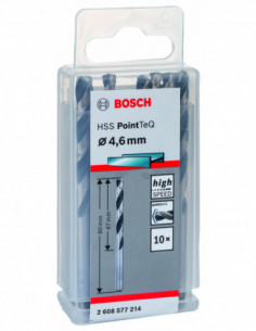 Comprar Broca helicoidal HSS PointTeQ con vástago cilíndrico para metal (Ø 4,60). Ref: 2608577214 2