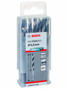 Comprar Broca helicoidal HSS PointTeQ con vástago cilíndrico para metal (Ø 5,50). Ref: 2608577223 2