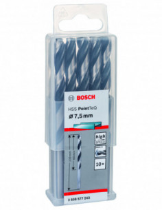 Comprar Broca helicoidal HSS PointTeQ con vástago cilíndrico para metal (Ø 7,50). Ref: 2608577243 2