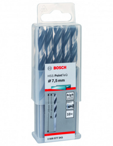 Broca helicoidal HSS PointTeQ con vástago...