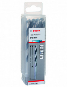 Comprar Broca helicoidal HSS PointTeQ con vástago cilíndrico para metal (Ø 8). Ref: 2608577248 2
