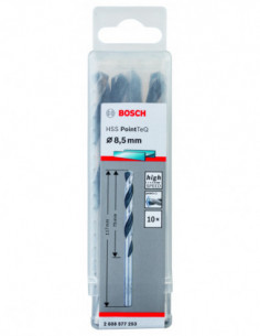 Comprar Broca helicoidal HSS PointTeQ con vástago cilíndrico para metal (Ø 8,50). Ref: 2608577253 2