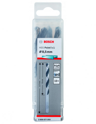 Broca helicoidal HSS PointTeQ con vástago...