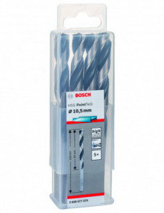 Comprar Broca helicoidal HSS PointTeQ con vástago cilíndrico para metal (Ø 10,50). Ref: 2608577273 2