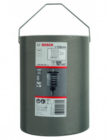 Corona SDS max-9 de dos piezas con rosca para...