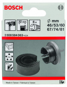 Comprar Set de Sierra de corona Para madera y plástico de 6 unidades. Ref: 2608584063 2