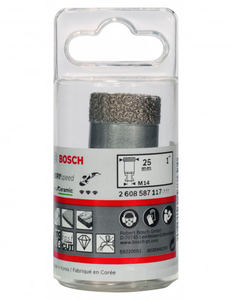 Corona de diamante Best for Ceramic Dry Speed para cerámica (Ø 25)