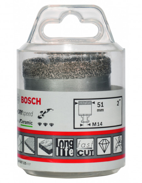 Corona de diamante Best for Ceramic Dry Speed para cerámica (Ø 51)