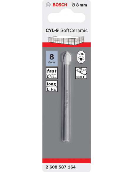 Broca CYL-9 SoftCeramic (Ø 8)