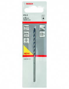 Comprar Broca para hormigón CYL-5 (Ø 3). Ref: 2608588136 2