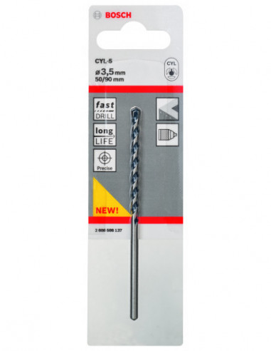 Broca para hormigón CYL-5 (Ø 3,50)