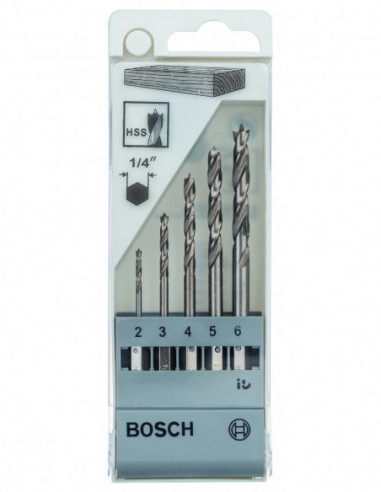 Set de brocas en espiral para madera con...