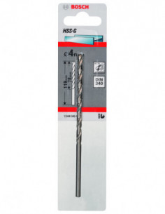 Comprar Broca para metal HSS-G DIN 340 (Ø 4). Ref: 2608595679 2