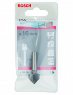 Comprar Broca avellanadora HSS para materiales blandos con vástago cilíndrico (Ø 16). Ref: 2608596372 2