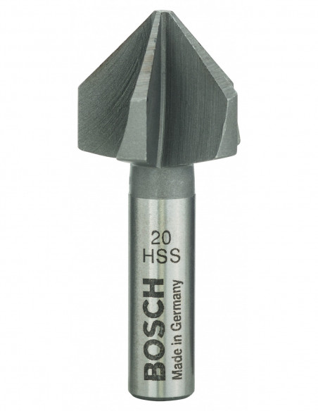 Comprar Broca avellanadora HSS para materiales blandos con vástago cilíndrico (Ø 20). Ref: 2608596373