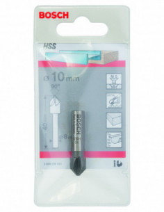 Comprar Broca avellanadora HSS para materiales blandos con vástago cilíndrico (Ø 10). Ref: 2608596665 2