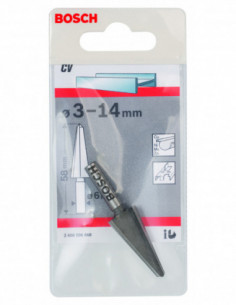 Comprar Broca cónica para CV Sheet Metal con vástago cilíndrico para metal (Ø 3-14). Ref: 2608596668 2