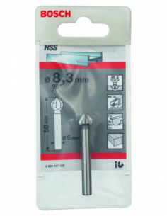 Comprar Broca avellanadora HSS para materiales duros con vástago cilíndrico (Ø 8,3). Ref: 2608597505 2