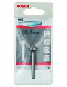 Comprar Broca avellanadora HSS para materiales duros con vástago cilíndrico (Ø 10,4). Ref: 2608597506 2