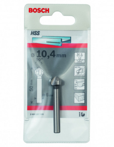 Broca avellanadora HSS para materiales duros...