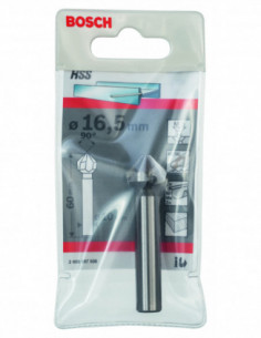 Comprar Broca avellanadora HSS para materiales duros con vástago cilíndrico (Ø 16,5). Ref: 2608597508 2