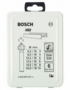 Comprar Set de 6 avellanadores cónicos para metal. Ref: 2608597527 2