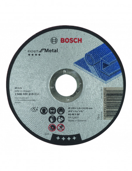 Comprar Disco de corte Expert for Metal recto, orificio de 22,23 mm para amoladoras pequeñas (Ø 125). Ref: 2608600219 Comprar Disco de corte Expert for Metal recto, orificio de 22,23 mm para amoladoras pequeñas (Ø 125). Ref: 2608600219