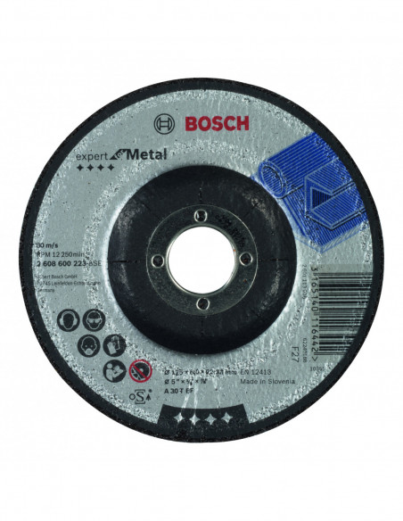 Comprar Disco de desbaste Expert for Metal cóncavos, orificio de 22,23 mm para amoladoras pequeñas (Ø 125). Ref: 2608600223 Comprar Disco de desbaste Expert for Metal cóncavos, orificio de 22,23 mm para amoladoras pequeñas (Ø 125). Ref: 2608600223