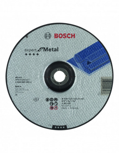 Comprar Disco de corte Expert for Metal cóncavos, orificio de 22,23 mm para amoladoras grandes (Ø 230). Ref: 2608600225