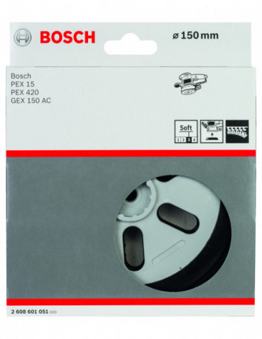 Esponja de lija suaves de 6 agujeros (Ø 150)