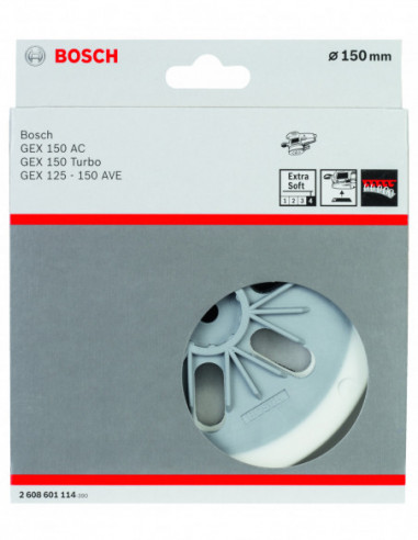 Plato de soporte extrasuaves de 6 agujeros (Ø 150)