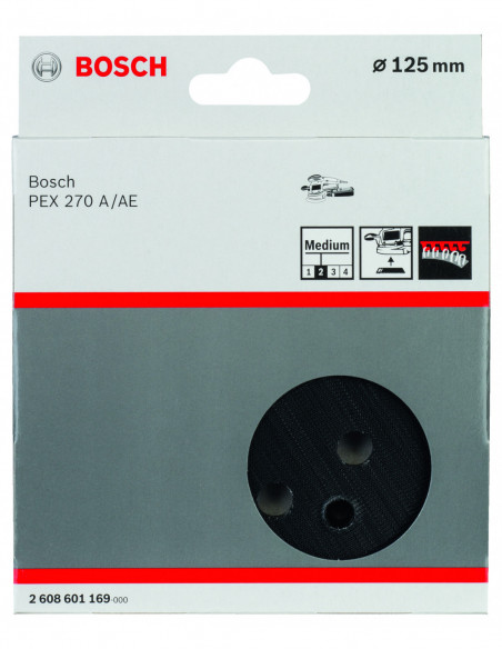 Plato de soporte medianos de 8 agujeros con set de fijación (Ø 125)