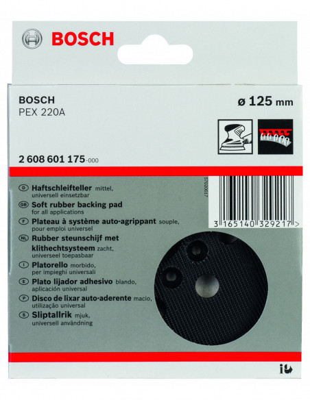 Plato de soporte medianos de 8 agujeros (Ø 125)