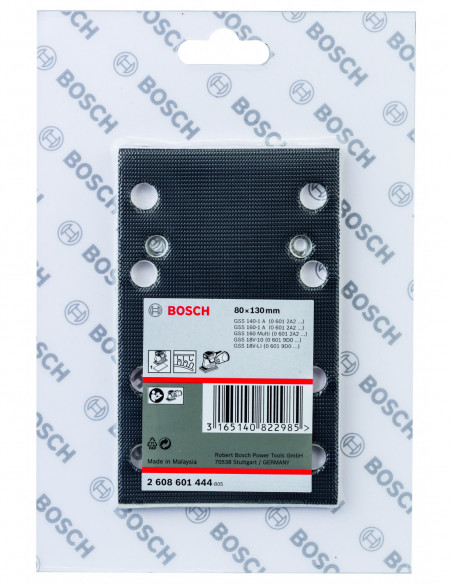 Placa lijadora para aplicaciones convencionales con fijación de gancho y bucle