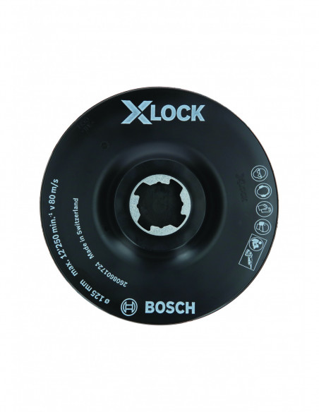 Plato de soporte X-LOCK SCM con pasador central