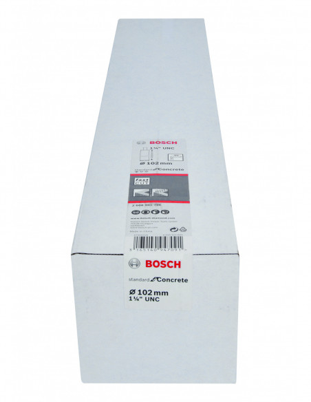 Corona de diamante en húmedo Standard for Concrete UNC de 1 1/4 de pulgada para hormigón (Ø 102)
