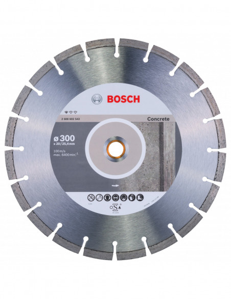 Comprar Disco de corte de diamante Standard for Concrete para sierras de mesa y sierras a gasolina (Ø 300). Ref: 2608602543