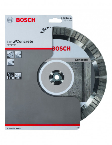 Disco de corte de diamante Best for Concrete para amoladoras grandes (Ø 230)