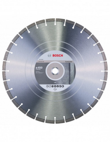 Comprar Disco de corte de diamante Best for Concrete para sierras de mesa y sierras a gasolina (Ø 450). Ref: 2608602660
