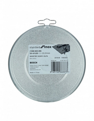 Disco de corte rectos para inox "Standard for Inox Rapido" (Ø 125)