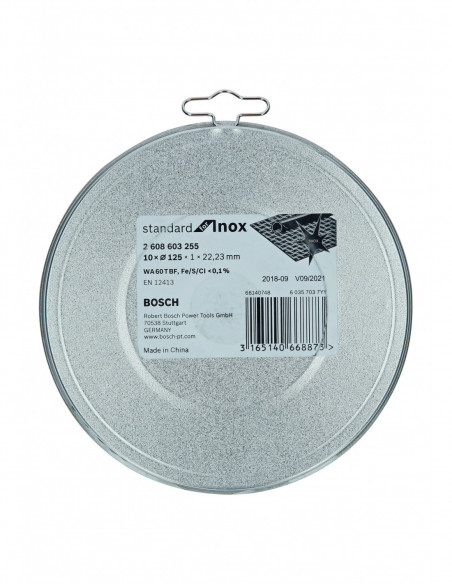 Disco de corte rectos para inox "Standard for Inox Rapido" (Ø 125)