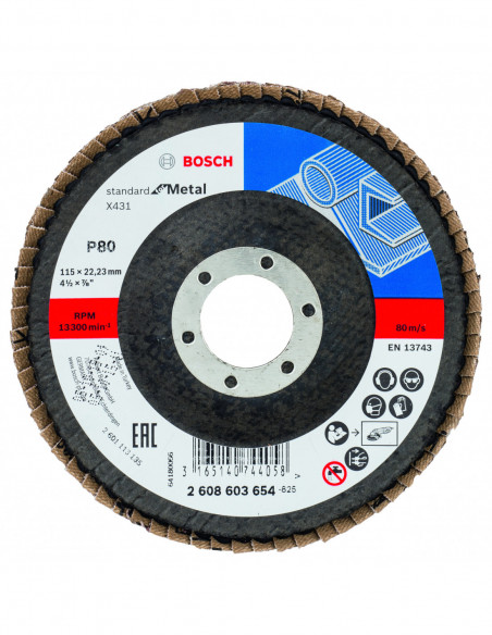 Comprar Disco de láminas X431 Standard for Metal, versión biselada (Ø 115). Ref: 2608603654 Comprar Disco de láminas X431 Standard for Metal, versión biselada (Ø 115). Ref: 2608603654