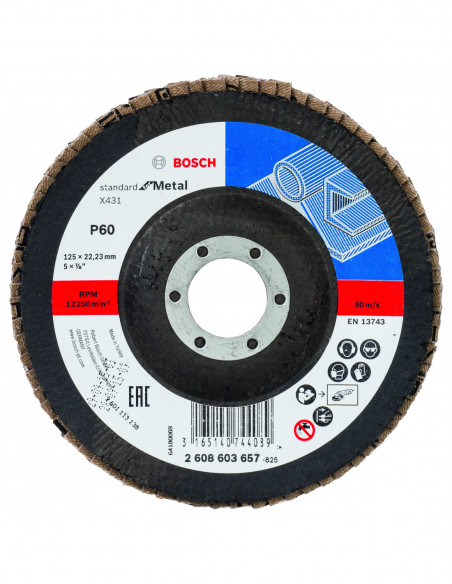 Comprar Disco de láminas X431 Standard for Metal, versión biselada (Ø 125). Ref: 2608603657 Comprar Disco de láminas X431 Standard for Metal, versión biselada (Ø 125). Ref: 2608603657