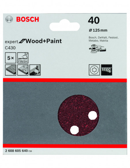 Papel de lija C430 Expert for Wood para lijadoras excéntricas