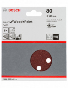 Comprar Papel de lija C430 Expert for Wood para lijadoras excéntricas. Ref: 2608605642 2