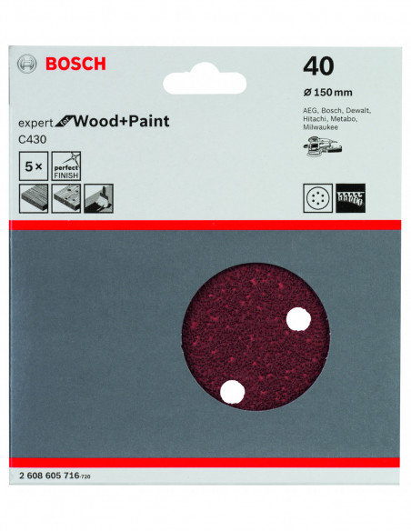 Papel de lija C430 Expert for Wood para lijadoras excéntricas