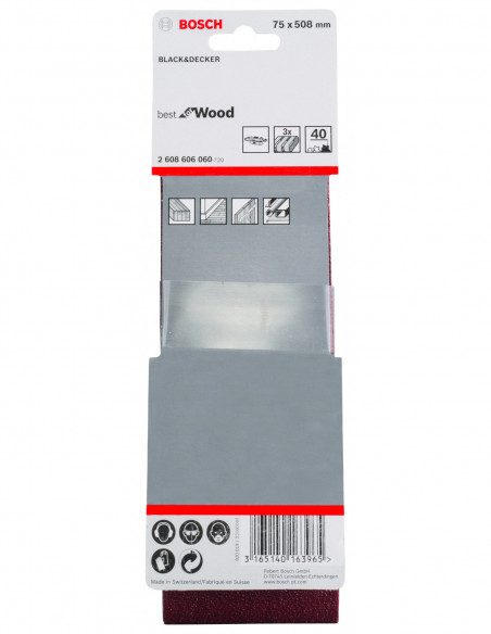 Banda de lija X440 Best for Wood and Paint para lijadora de banda