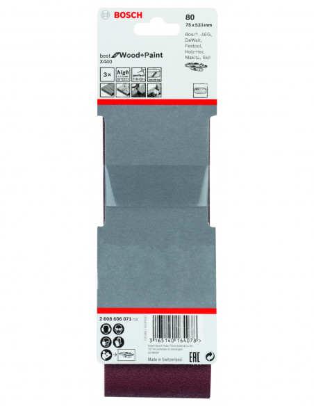 Banda de lija X440 Best for Wood and Paint para lijadora de banda