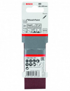 Comprar Banda de lija X440 Best for Wood and Paint para lijadora de banda. Ref: 2608606207 2