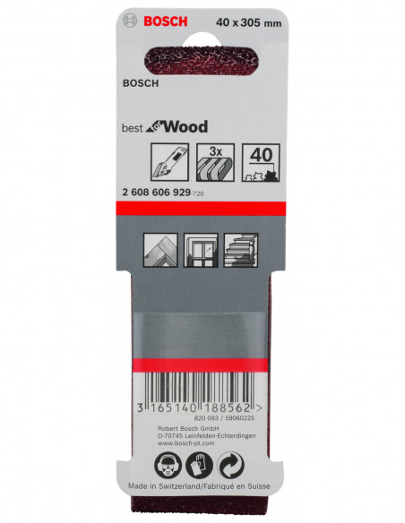 Banda de lija X440 Best for Wood and Paint para lijadora de banda